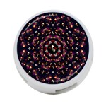Floral Skulls In The Darkest Environment 4-Port USB Hub (Two Sides)  Back
