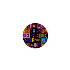 Abstract A Colorful Modern Illustration 1  Mini Buttons by Celenk