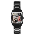 The birth of Christ Stainless Steel Barrel Watch Front