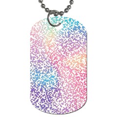 Festive Color Dog Tag (one Side) by Colorfulart23
