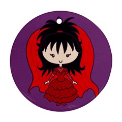 Lydia Deetz Bride Round Ornament by Ellador