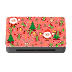 Santa And Rudolph Pattern Memory Card Reader With Cf by Valentinaart