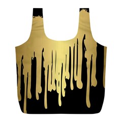 Drip Cold Full Print Recycle Bags (l)  by NouveauDesign