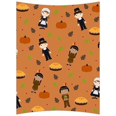 Pilgrims And Indians Pattern - Thanksgiving Back Support Cushion by Valentinaart