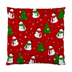 Snowman Pattern Standard Cushion Case (two Sides) by Valentinaart