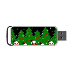 Kawaii Snowman Portable Usb Flash (one Side) by Valentinaart