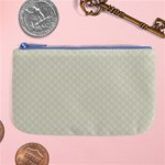 Rich Cream Stitched and Quilted Pattern Large Coin Purse Front