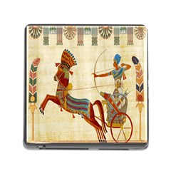Egyptian Tutunkhamun Pharaoh Design Memory Card Reader (square) by Celenk