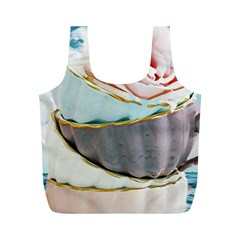 Tea Cups Full Print Recycle Bags (m)  by NouveauDesign