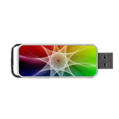 Abstract Star Pattern Structure Portable Usb Flash (one Side) by Celenk