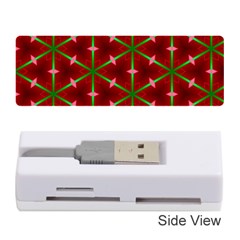 Textured Background Christmas Pattern Memory Card Reader (stick)  by Celenk