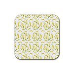Chilli Pepers Pattern Motif Rubber Coaster (Square)  Front