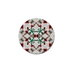 Christmas Paper Golf Ball Marker (10 pack) Front