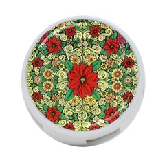 Calsidyrose Groovy Christmas 4-port Usb Hub (two Sides)  by Celenk