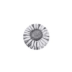 Sunflower Flower Line Art Summer 1  Mini Magnets by Celenk