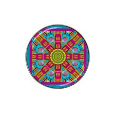 Sunny And Bohemian Sun Shines In Colors Hat Clip Ball Marker (4 Pack) by pepitasart
