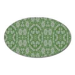 Art Pattern Design Holiday Color Oval Magnet by Celenk