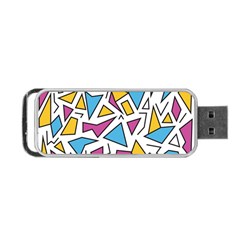 Retro Shapes 01 Portable Usb Flash (one Side) by jumpercat