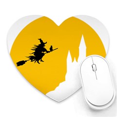 Castle Cat Evil Female Fictional Heart Mousepads by Celenk