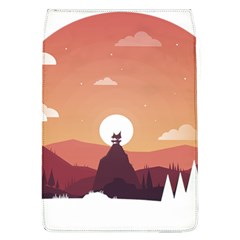 Design Art Hill Hut Landscape Flap Covers (l)  by Celenk