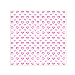 Pixel Hearts Small Satin Scarf (square) by jumpercat