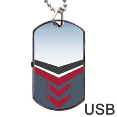 Modern Shapes Dog Tag Usb Flash (one Side) by jumpercat