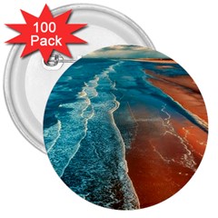 Sea Ocean Coastline Coast Sky 3  Buttons (100 Pack)  by BangZart