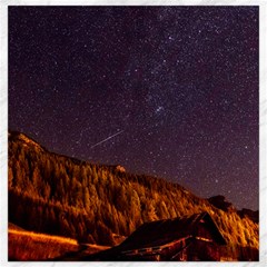 Italy Cabin Stars Milky Way Night Canvas 16  X 16   by BangZart