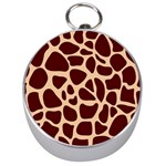 Animal Print Girraf Patterns Silver Compasses Front