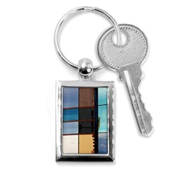 Glass Facade Colorful Architecture Key Chains (rectangle)  by BangZart