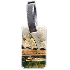 Sydney The Opera House Watercolor Luggage Tags (two Sides) by BangZart