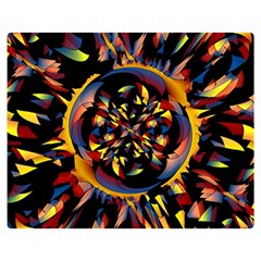 Spiky Abstract Double Sided Flano Blanket (medium)  by linceazul