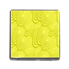 Yellow Oval Ellipse Egg Elliptical Memory Card Reader (square) by BangZart