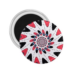 High Contrast Twirl 2 25  Magnets by linceazul