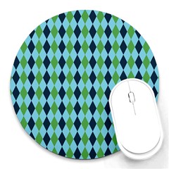 Rockabilly Retro Vintage Pin Up Round Mousepads by Celenk