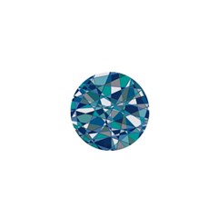 Abstract Background Blue Teal 1  Mini Magnets by Celenk