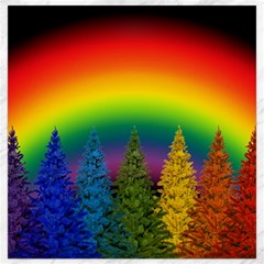 Christmas Colorful Rainbow Colors Canvas 16  X 16   by Celenk