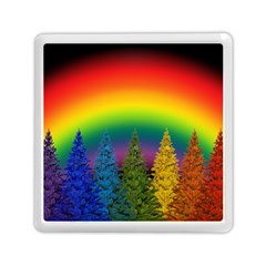 Christmas Colorful Rainbow Colors Memory Card Reader (square)  by Celenk