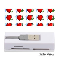 Cross Heart Anchor Love Hope Memory Card Reader (stick)  by Celenk