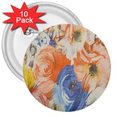 Texture Fabric Textile Detail 3  Buttons (10 Pack)  by Celenk