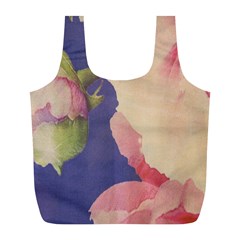 Fabric Textile Abstract Pattern Full Print Recycle Bags (l)  by Celenk