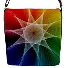 Abstract Star Pattern Structure Flap Messenger Bag (s) by Celenk