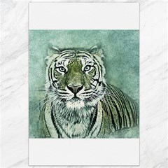 Tiger Cat Art Abstract Vintage Canvas 20  X 30   by Celenk