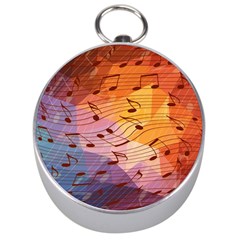 Music Notes Silver Compasses by linceazul