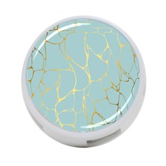 Mint,gold,marble,pattern 4-port Usb Hub (one Side) by NouveauDesign