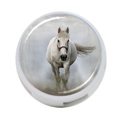 Horse Mammal White Horse Animal 4-port Usb Hub (two Sides)  by Celenk
