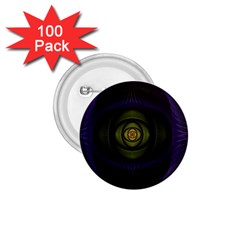Fractal Blue Eye Fantasy 3d 1 75  Buttons (100 Pack)  by Celenk