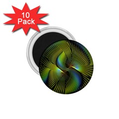 Fractal Abstract Design Fractal Art 1 75  Magnets (10 Pack)  by Celenk