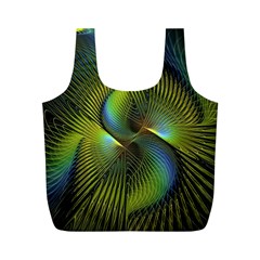 Fractal Abstract Design Fractal Art Full Print Recycle Bags (m)  by Celenk
