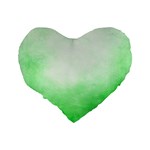 Ombre Standard 16  Premium Flano Heart Shape Cushions Back